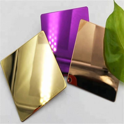 304 316l Ss 430 Gold Color Stainless Steel Sheet Gold Mirror Stainless Steel Sheets