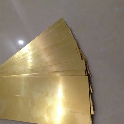 Customized Brass Earth Copper Sheet Plate 0.8mm 1mm 2mm Thick H62 H65 Brass Sheet