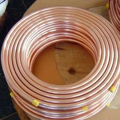 Refrigeration 1000mm Copper Pipe Tube Coil 3/8 1/4 Inch Air Conditioner Copper Tube