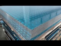 صفائح معدنية من الألومنيوم بنمط ألماس 8 مم منقوشة ومثقبة من الألومنيوم لوحة فحص